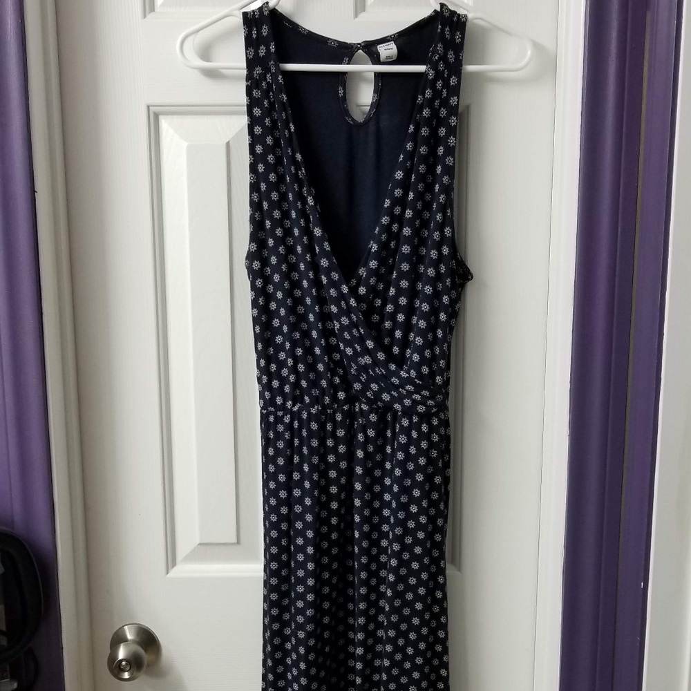 Old Navy V-neck Knee Length Dress - Navy